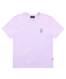 バックパネルガーデンドローイングベーシックフィット半袖Tシャツ/FM9WTS11F ピンク