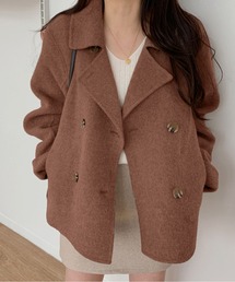 INASTUDIOS（イーナストゥディオス）の「ダブルブレスト コンパクトピーコート（ピーコート）」