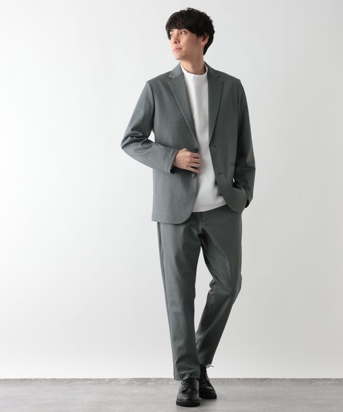 GLOBAL WORK(グローバルワーク)の「スマらくジャケット/601167(テーラードジャケット・メンズ・ライトグレー/ネイビー系9/ネイビー/チャコールグレー・SMALL/X-LARGE/LARGE/MEDIUM)」の9枚目の写真