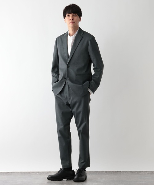 GLOBAL WORK(グローバルワーク)の「スマらくジャケット/601167(テーラードジャケット・メンズ・ライトグレー/ネイビー系9/ネイビー/チャコールグレー・SMALL/X-LARGE/LARGE/MEDIUM)」の14枚目の写真