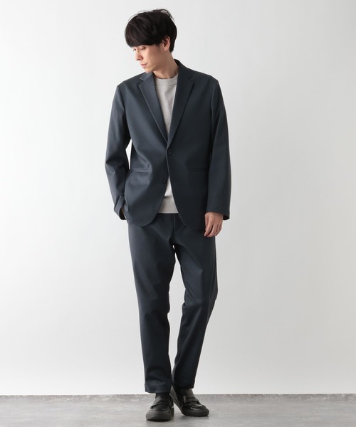 GLOBAL WORK(グローバルワーク)の「スマらくジャケット/601167(テーラードジャケット・メンズ・ライトグレー/ネイビー系9/ネイビー/チャコールグレー・SMALL/X-LARGE/LARGE/MEDIUM)」の18枚目の写真