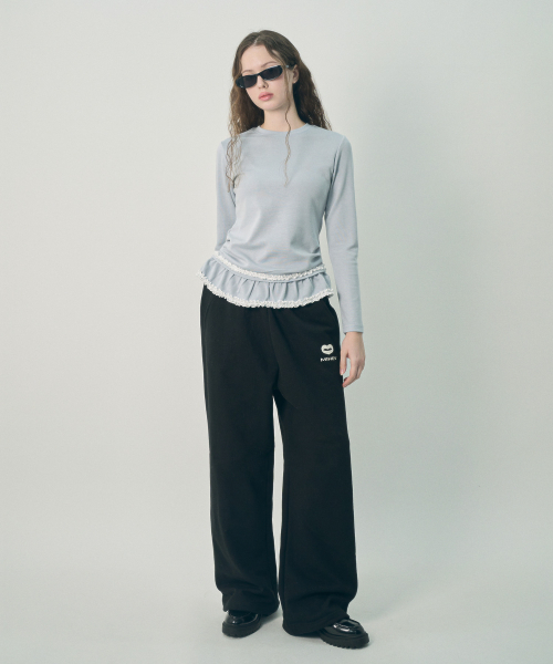 MIHEV（ミヘブ）の「[ユニセックス] スティッチクラシックロゴスウェットパンツ ネイビー（スウェットパンツ・レディース・その他・MEDIUM/LARGE）」の6枚目の写真