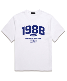 BARIGATE（バリゲート）の「1988 WHY Overfit Short Sleeve T-Shirt (BS024) White/Blue（Tシャツ/カットソー）」