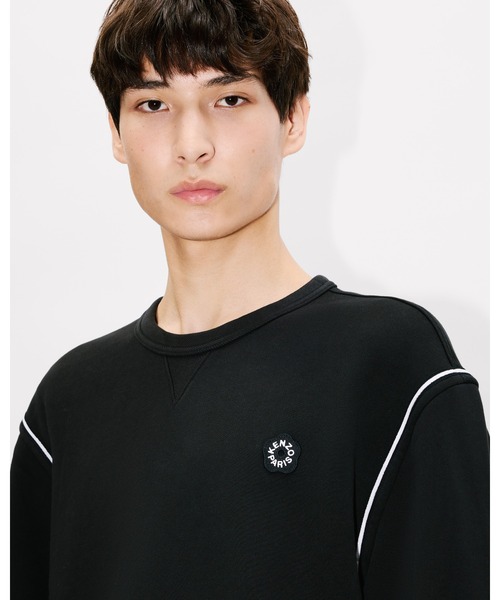 KENZO(ケンゾー)の「'Boke Flower 2.0' エンブロイダリー スウェット イン コットン(スウェット・メンズ・ブラック系その他5・MEDIUM/LARGE/SMALL)」の1枚目の写真
