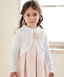 Tartine et Chocolat | 【日本製】ロゴチャーム付きニット長袖カーディガン(110~130cm)(カーディガン/ボレロ)