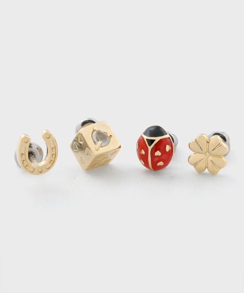 Paul Smith(ポールスミス)の「ウィメンズ ラッキーチャーム ピアス / 165651 270(ピアス(両耳用)・レディース・ゴールド・FREE)」の1枚目の写真