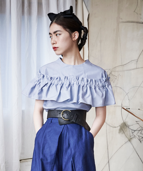 Ray BEAMS(レイビームス)の「RBS / ワイド リング ベルト(ベルト・レディース・ブラック/ブラウン・ONE SIZE)」の2枚目の写真