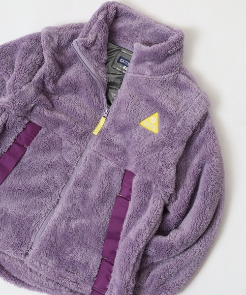 OUTDOOR PRODUCTS（アウトドアプロダクツ）の「UV裏アルミ袖取外し2WAYフリースジャケット（その他アウター・レディース・マルチ/ブラック系その他/キャメル/ミント/ラベンダー・L/LL/M/3L）」の4枚目の写真