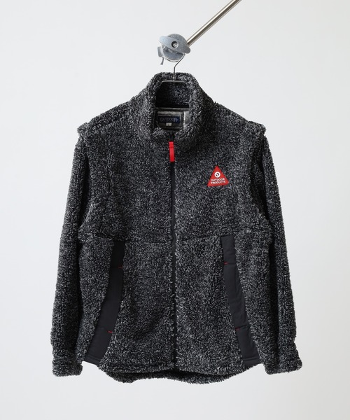 OUTDOOR PRODUCTS（アウトドアプロダクツ）の「UV裏アルミ袖取外し2WAYフリースジャケット（その他アウター・レディース・マルチ/ブラック系その他/キャメル/ミント/ラベンダー・L/LL/M/3L）」の6枚目の写真