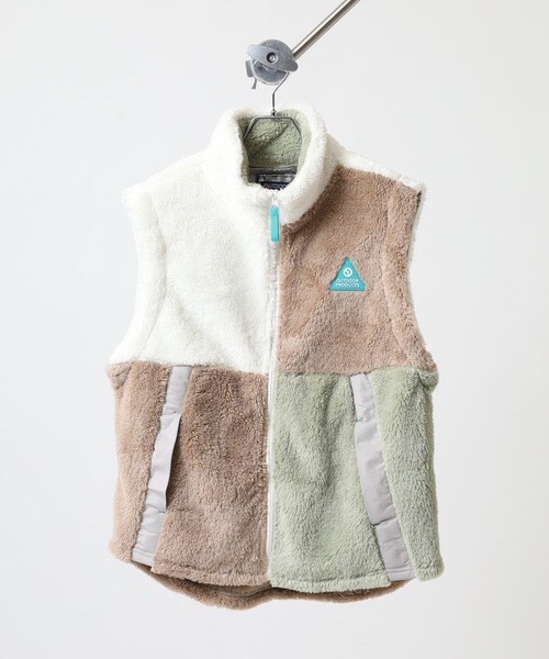 OUTDOOR PRODUCTS（アウトドアプロダクツ）の「UV裏アルミ袖取外し2WAYフリースジャケット（その他アウター・レディース・マルチ/ブラック系その他/キャメル/ミント/ラベンダー・L/LL/M/3L）」の13枚目の写真