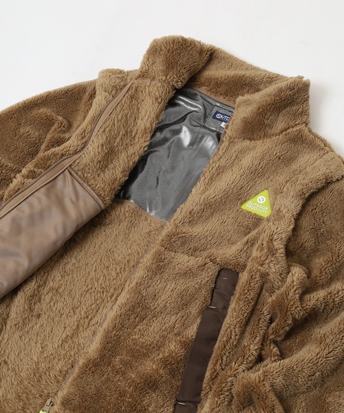 OUTDOOR PRODUCTS（アウトドアプロダクツ）の「UV裏アルミ袖取外し2WAYフリースジャケット（その他アウター・レディース・マルチ/ブラック系その他/キャメル/ミント/ラベンダー・L/LL/M/3L）」の19枚目の写真