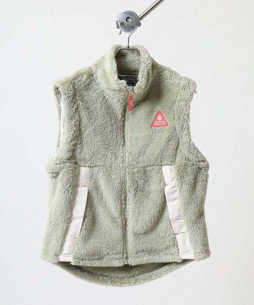 OUTDOOR PRODUCTS（アウトドアプロダクツ）の「UV裏アルミ袖取外し2WAYフリースジャケット（その他アウター・レディース・マルチ/ブラック系その他/キャメル/ミント/ラベンダー・L/LL/M/3L）」の9枚目の写真