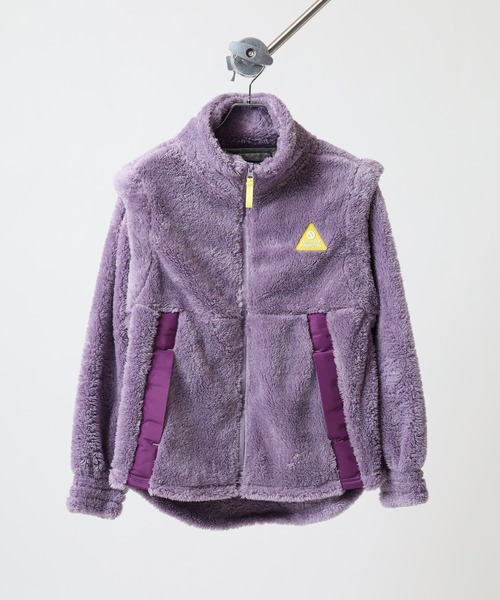 OUTDOOR PRODUCTS（アウトドアプロダクツ）の「UV裏アルミ袖取外し2WAYフリースジャケット（その他アウター・レディース・マルチ/ブラック系その他/キャメル/ミント/ラベンダー・L/LL/M/3L）」の10枚目の写真