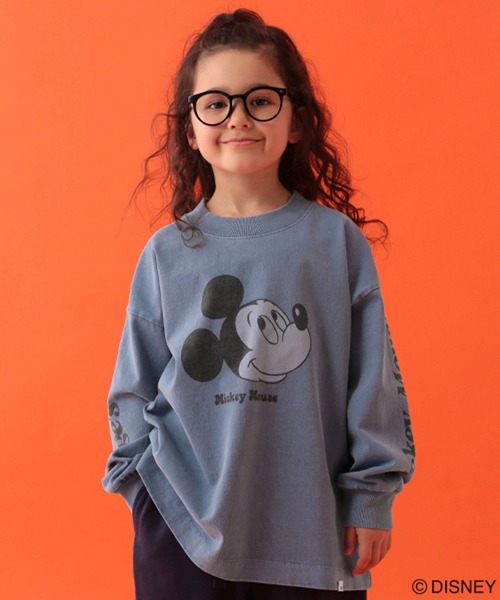 GEORGE'S（ジョージズ）の「【DISNEY】ミッキー／ロンT【KIDS】（Tシャツ/カットソー・キッズ・サックスブルー/ブラック・150cm/130cm/110cm）」の3枚目の写真