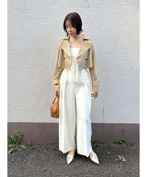 LAGUNAMOON（ラグナムーン）の「レースペプラムニットアンサンブル（ニット/セーター・レディース・ライトブルー/ブラック/アイボリー・FREE）」の15枚目の写真