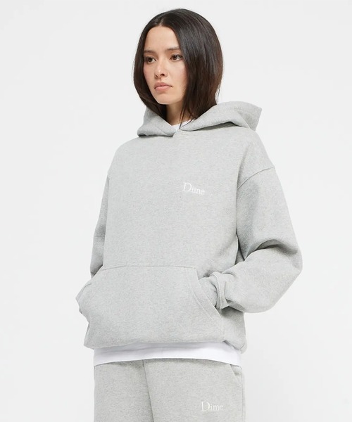 DIME（ダイム）の「Dime/ダイム パーカー Small Logo Hoodie（パーカー・メンズ・グレー/ネイビー・M/L/S）」の6枚目の写真