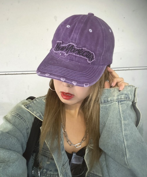 セール】ピグメントロゴ刺繍キャップ（キャップ）｜rire（リル）の