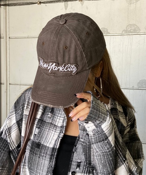 セール】ピグメントロゴ刺繍キャップ（キャップ）｜rire（リル）の