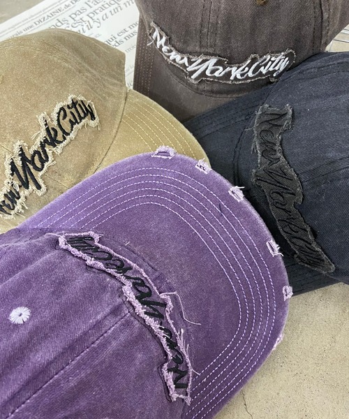 セール】ピグメントロゴ刺繍キャップ（キャップ）｜rire（リル）の