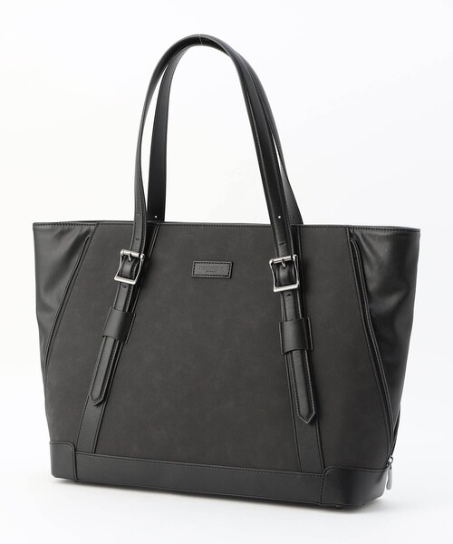 HIDEAWAYS NICOLE（ハイダウェイニコル）の「サイドジップトートバッグ（トートバッグ・メンズ・ブラック/ホワイト・FREE）」の2枚目の写真