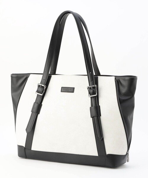 HIDEAWAYS NICOLE（ハイダウェイニコル）の「サイドジップトートバッグ（トートバッグ・メンズ・ブラック/ホワイト・FREE）」の11枚目の写真