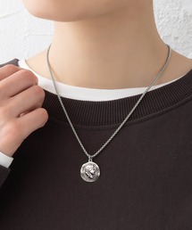 Cream dot.（クリームドット）の「【サージカルステンレス】“歪み”の効いたコインモチーフのステンレス製ネックレス（ネックレス）」
