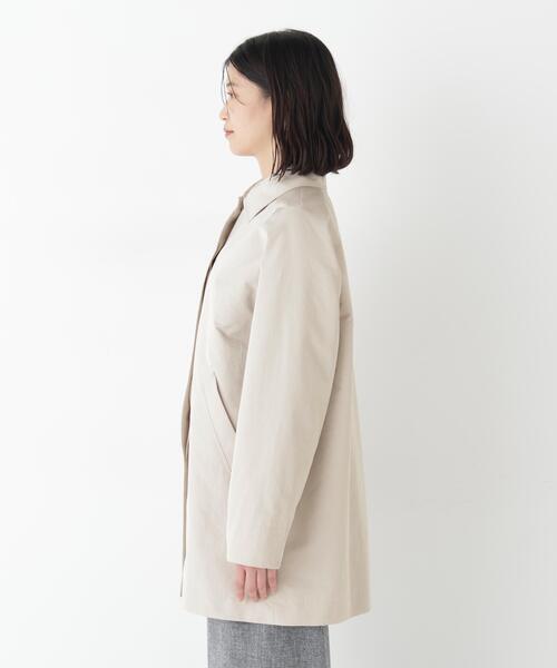human woman(ヒューマンウーマン)の「◆【弱撥水素材】タフタステンカラーコート(ステンカラーコート・レディース・グレー系その他/ベージュ系その他2・MEDIUM)」の14枚目の写真