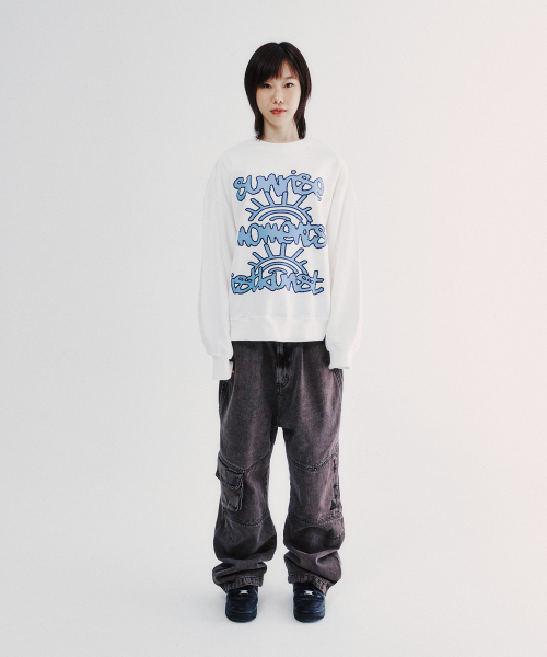 ISTKUNST(イストクンスト)の「SUNRISE MOMENT SWEATSHIRTS_WHITE(IK2ESMM441A)(スウェット・レディース・その他・M/S/L)」の7枚目の写真