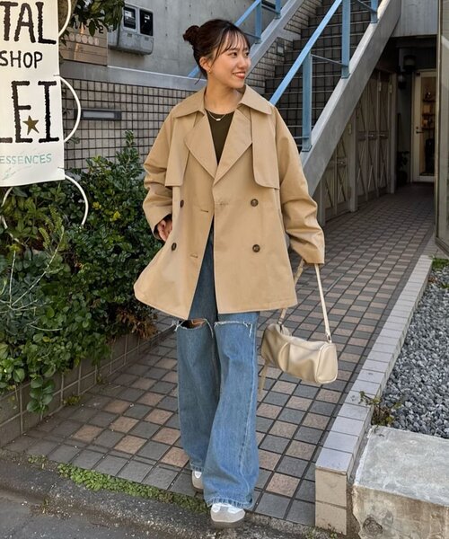 DISCOAT（ディスコート）の「リブ袖口ボタンロングスリーブ《WEB限定カラーあり》（Tシャツ/カットソー・レディース・グレー/ブラック/ライトグレー/ブラウン/ネイビー/レッド/アイボリー/モカ/カーキ・FREE）」の10枚目の写真