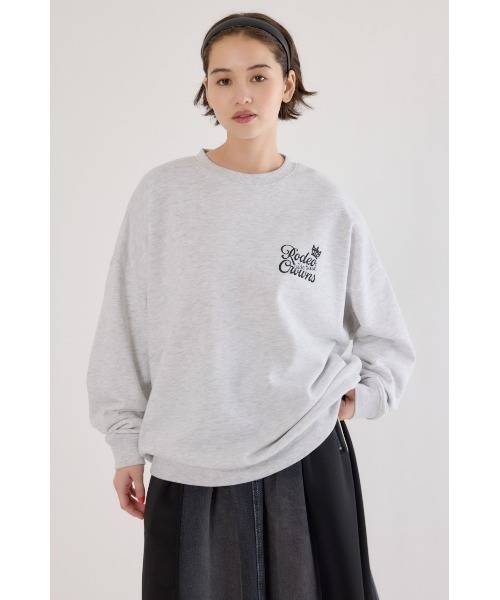 RODEO CROWNS WIDE BOWL（ロデオクラウンズワイドボウル）の「モノグラムロゴスウェット（スウェット・レディース・ブルー/ブラック/グレー×ホワイト/ピンク・MEDIUM/LARGE）」の3枚目の写真