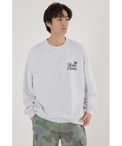 RODEO CROWNS WIDE BOWL（ロデオクラウンズワイドボウル）の「モノグラムロゴスウェット（スウェット・レディース・ブルー/ブラック/グレー×ホワイト/ピンク・MEDIUM/LARGE）」の10枚目の写真