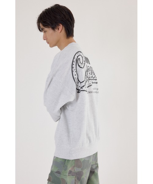 RODEO CROWNS WIDE BOWL（ロデオクラウンズワイドボウル）の「モノグラムロゴスウェット（スウェット・レディース・ブルー/ブラック/グレー×ホワイト/ピンク・MEDIUM/LARGE）」の11枚目の写真