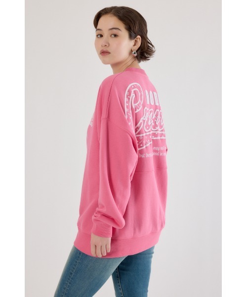 RODEO CROWNS WIDE BOWL（ロデオクラウンズワイドボウル）の「モノグラムロゴスウェット（スウェット・レディース・ブルー/ブラック/グレー×ホワイト/ピンク・MEDIUM/LARGE）」の17枚目の写真