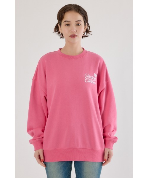 RODEO CROWNS WIDE BOWL（ロデオクラウンズワイドボウル）の「モノグラムロゴスウェット（スウェット・レディース・ブルー/ブラック/グレー×ホワイト/ピンク・MEDIUM/LARGE）」の20枚目の写真