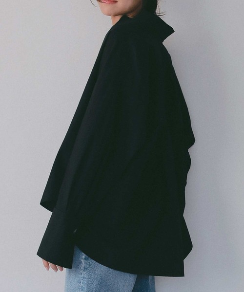 AJUGA.（アジュガ）の「サイドボタン付き スキッパーシャツ【セレモニー/オケージョン】（シャツ/ブラウス・レディース・オフホワイト/ライトブルー/ブラック・FREE）」の20枚目の写真