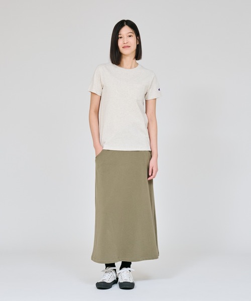 Champion（チャンピオン）の「【Champion/チャンピオン】レディース ロングスカート（スカート・レディース・オリーブ/ブラック/ネイビー/アッシュグレー・LARGE/MEDIUM）」の10枚目の写真