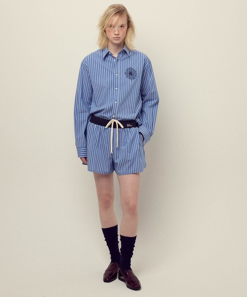 Mardi Mercredi（マルディメクルディ）の「COTTON SHIRT STRIPE / コットン シャツ ストライプ（シャツ/ブラウス・レディース・ネイビー/ブルー・FREE）」の16枚目の写真
