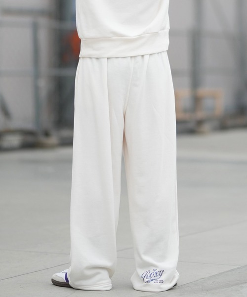 ROXY/ロキシー ロングパンツ スウェットパンツ ドローコード付き 裏毛