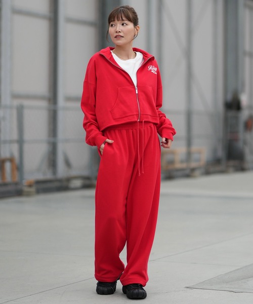 ROXY/ロキシー ロングパンツ スウェットパンツ ドローコード付き 裏毛