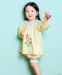 Boribon | チューリップ刺繍ミルキースーツ(その他ベビーウェア)