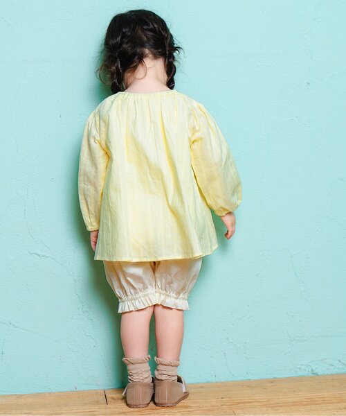 Boribon（ボリボン）の「チューリップ刺繍ミルキースーツ（その他ベビーウェア・キッズ・イエロー/オフホワイト・70/80/90）」の12枚目の写真