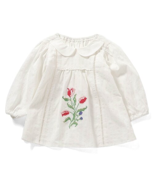 Boribon（ボリボン）の「チューリップ刺繍ミルキースーツ（その他ベビーウェア・キッズ・イエロー/オフホワイト・70/80/90）」の15枚目の写真