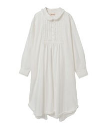 ムラ糸デニムシャツワンピース