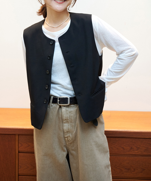 OUTDOOR PRODUCTS（アウトドアプロダクツ）の「WEB・横浜店限定カラーありORDINARY コンパクトベスト（その他アウター・レディース・ベージュ/ブラック/チャコールグレー・FREE）」の22枚目の写真