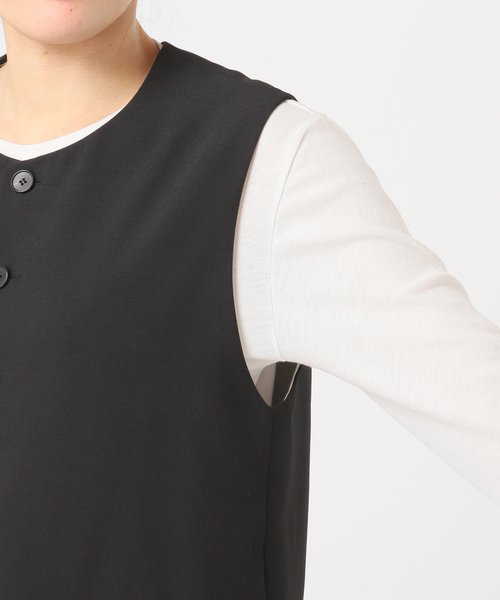 OUTDOOR PRODUCTS（アウトドアプロダクツ）の「WEB・横浜店限定カラーありORDINARY コンパクトベスト（その他アウター・レディース・ベージュ/ブラック/チャコールグレー・FREE）」の10枚目の写真