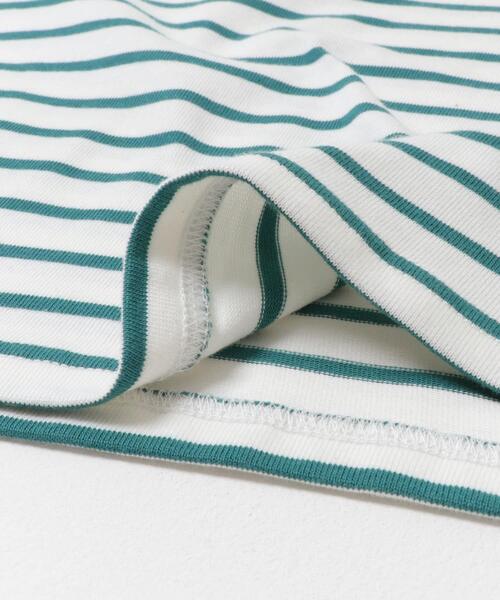 FORK&SPOON（フォークアンドスプーン）の「FORK&SPOON　ボートネックボーダー（Tシャツ/カットソー・レディース・グリーン系その他/ブルー系その他・2/1）」の6枚目の写真