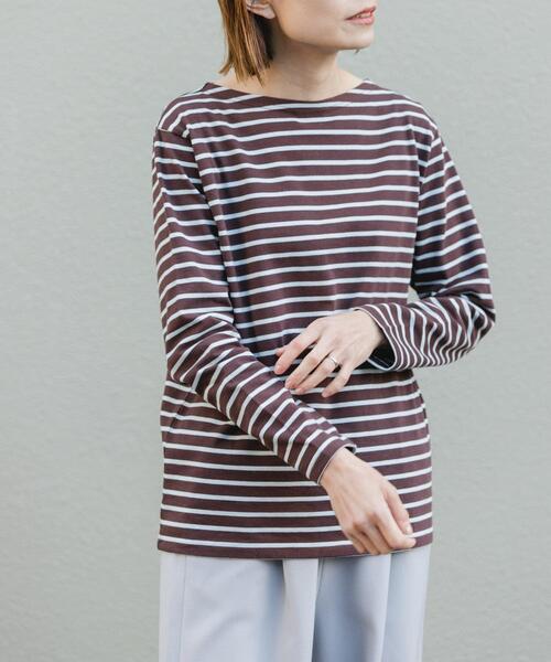 FORK&SPOON（フォークアンドスプーン）の「FORK&SPOON　ボートネックボーダー（Tシャツ/カットソー・レディース・グリーン系その他/ブルー系その他・2/1）」の13枚目の写真