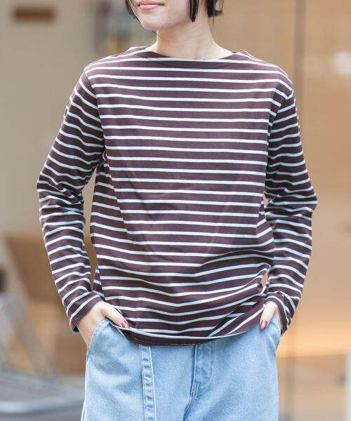 FORK&SPOON（フォークアンドスプーン）の「FORK&SPOON　ボートネックボーダー（Tシャツ/カットソー・レディース・グリーン系その他/ブルー系その他・2/1）」の16枚目の写真