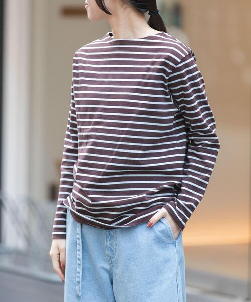 FORK&SPOON（フォークアンドスプーン）の「FORK&SPOON　ボートネックボーダー（Tシャツ/カットソー・レディース・グリーン系その他/ブルー系その他・2/1）」の17枚目の写真