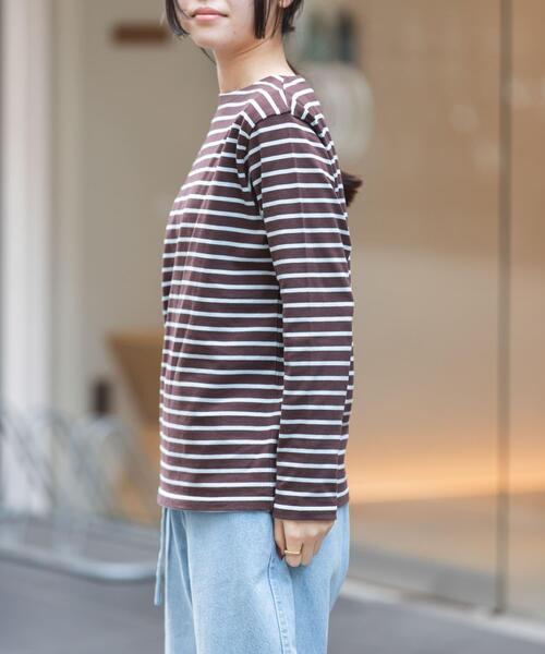 FORK&SPOON（フォークアンドスプーン）の「FORK&SPOON　ボートネックボーダー（Tシャツ/カットソー・レディース・グリーン系その他/ブルー系その他・2/1）」の18枚目の写真